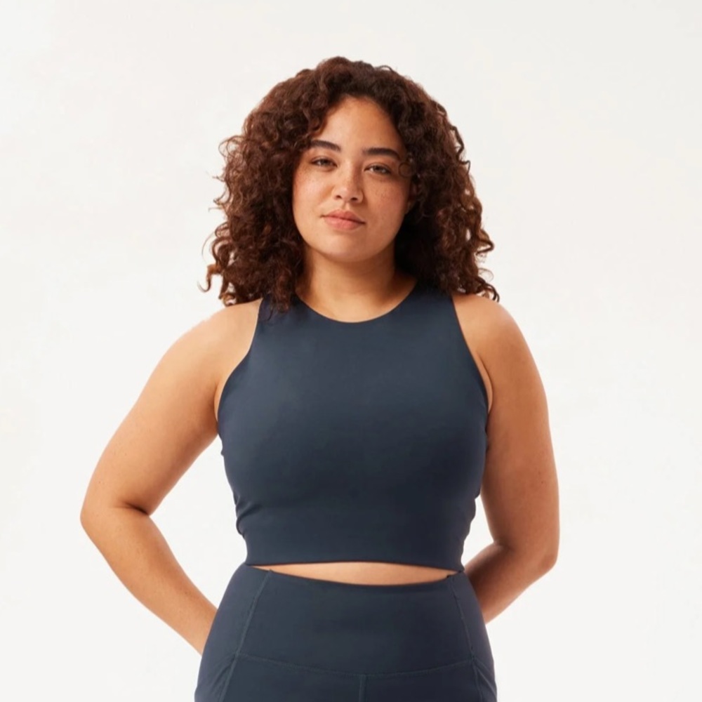 Girlfriend Collective Dylan Midnight Tank Bra, Medium
